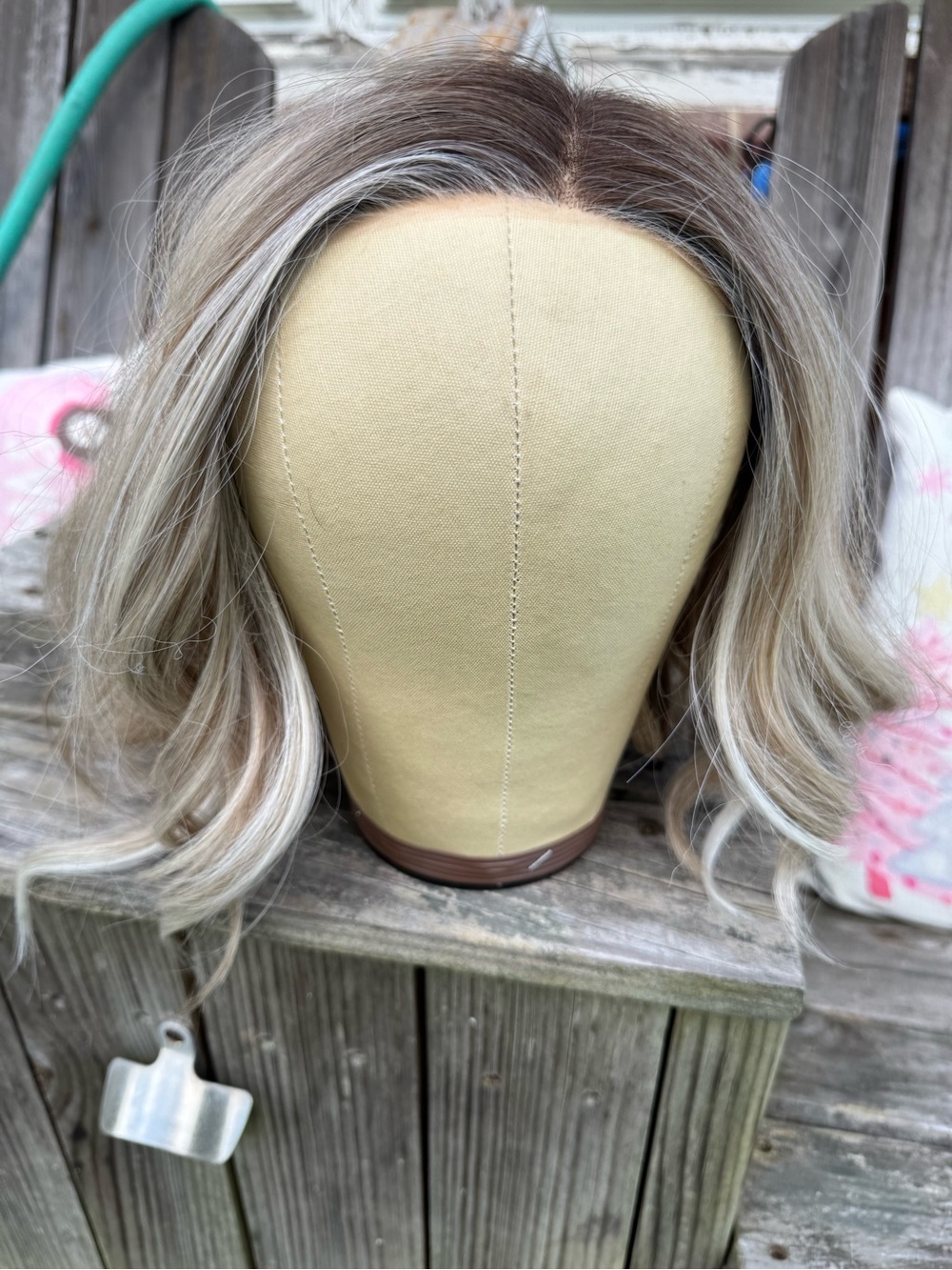 JB Extension—-Michelle—-BALI Blond synthetic Lace Front Wig—-S/M